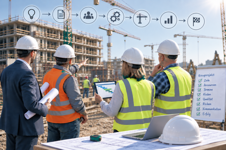 Bauprojekte souverän steuern – Führungswissen für Bau- und Projektleiter