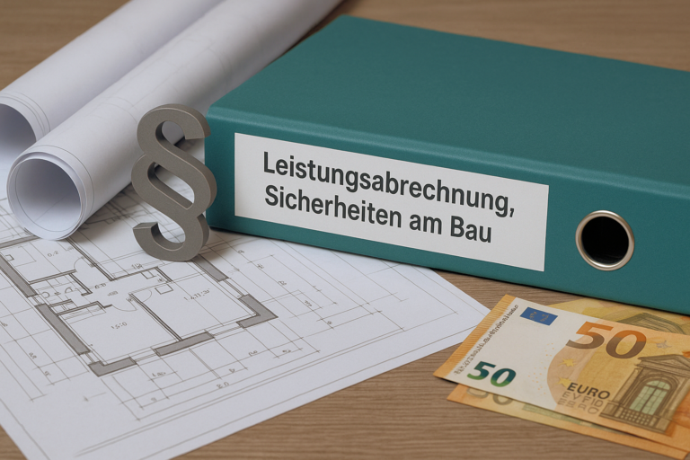 Leistungsabrechnung, Zahlung und Sicherheiten am Bau